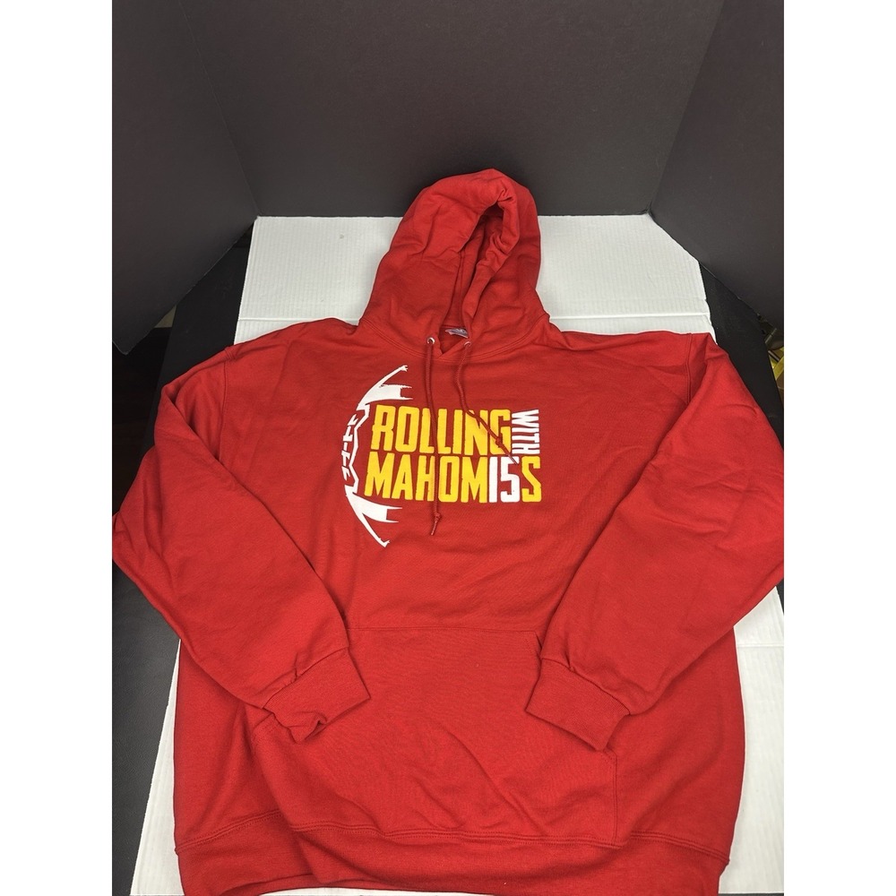 Jerzees Rollin with Mahomes Hoodie  #15 Fans Kansas City Chiefs Size XL